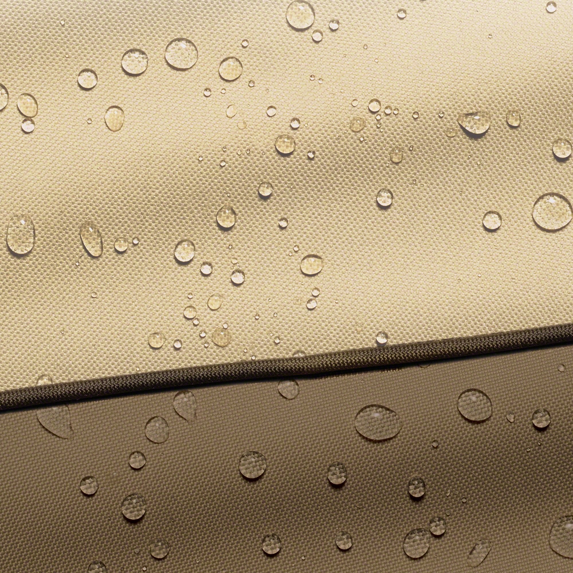Housse imperméable pour mobilier d'extérieur, coupe-vent et imperméable, 210D, 89 x 71 x 89 cm, beige et café - 3