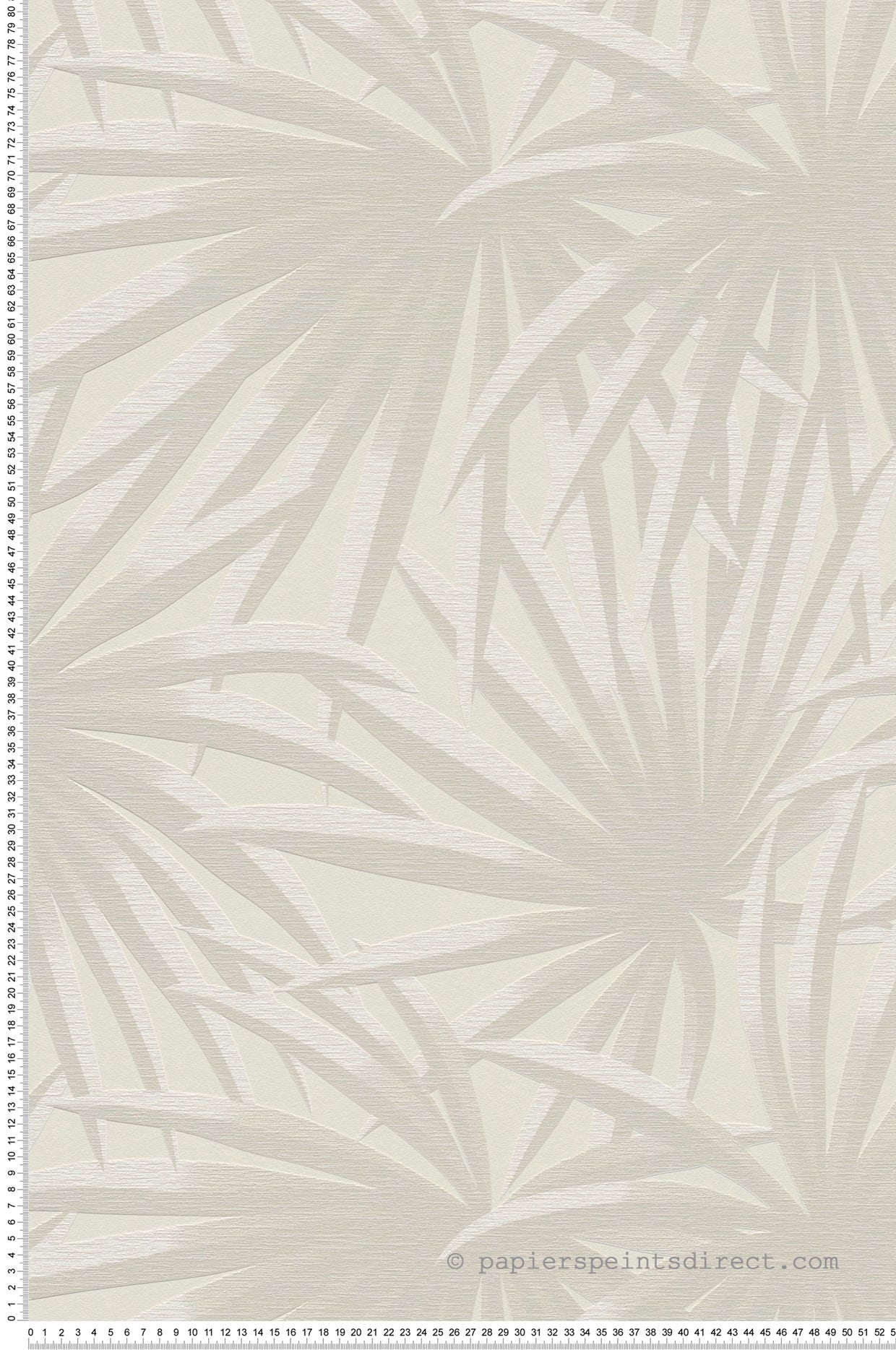 Carta Da Parati Palme In Tessuto Non Tessuto - Design Moderno 10.05m X 0.53m | Beige/Crema/Grigio | A.S. Creation - Foto 10
