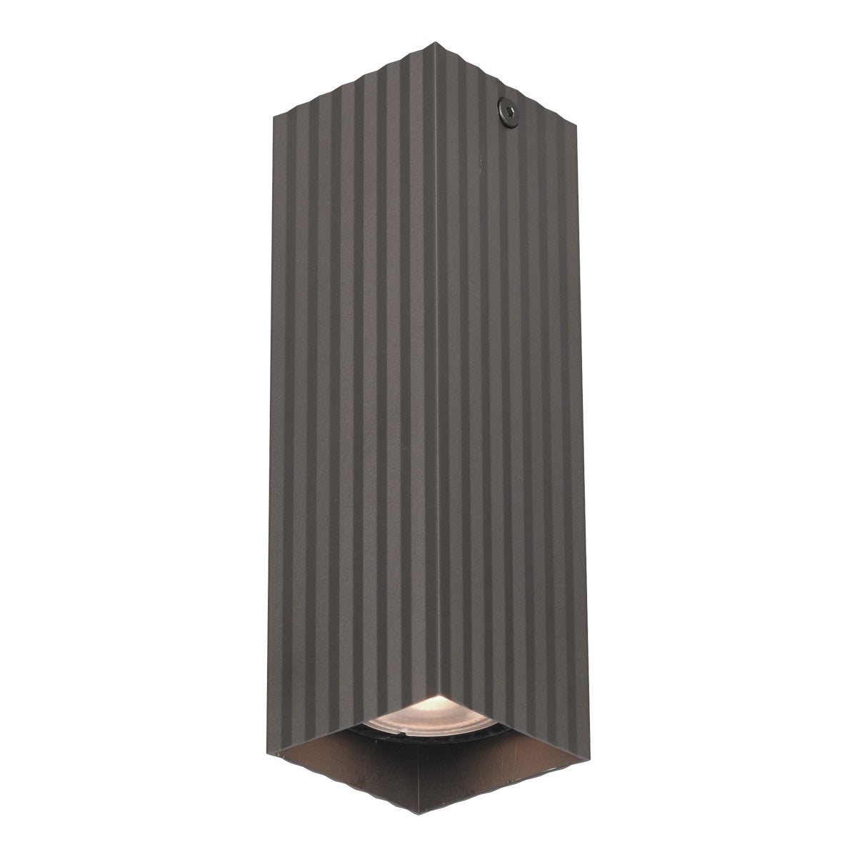 Lampa sufitowa wisząca Tecno brązowa 1xGU10x10W wym: 17 x 5,8 x 5,8 cm aluminium Italux