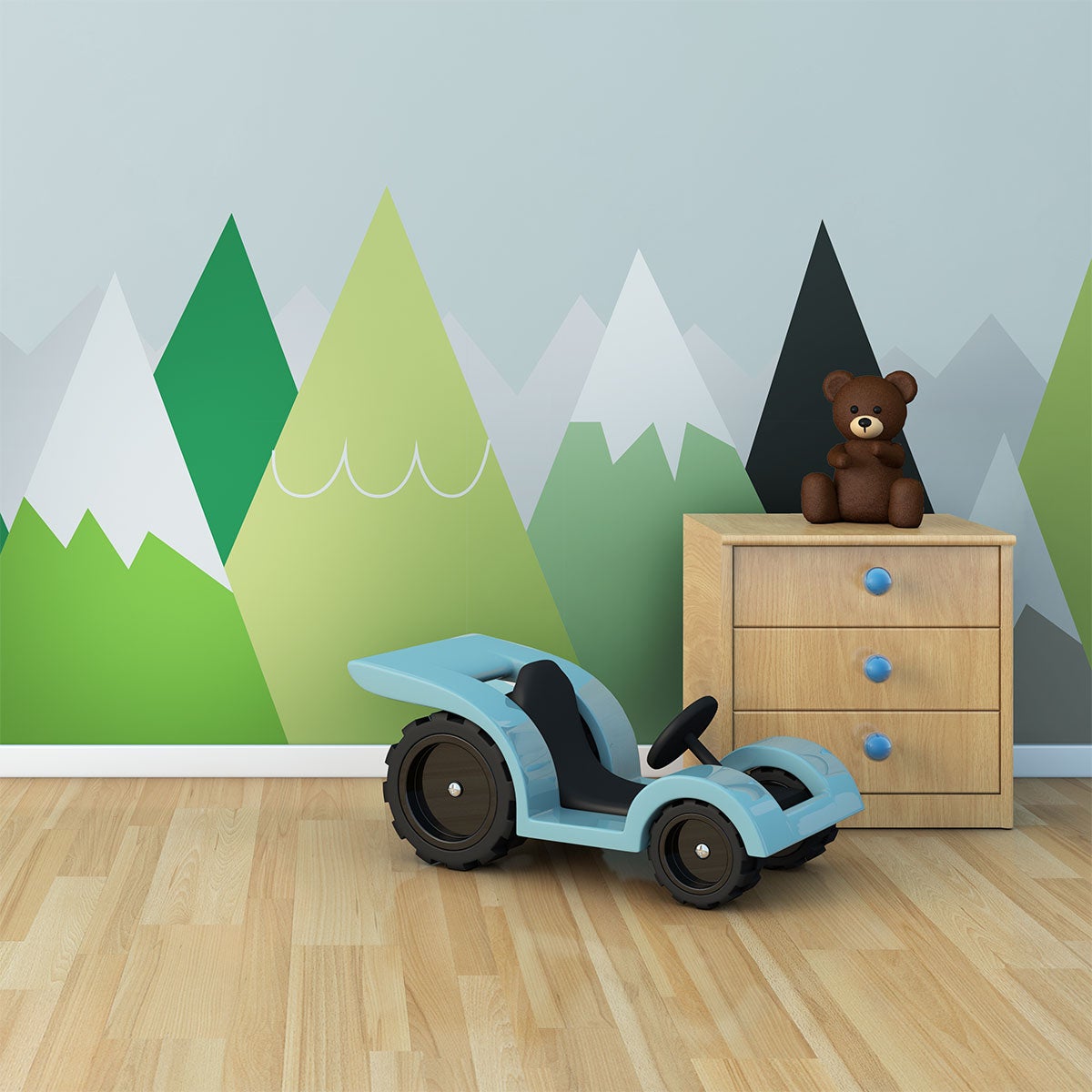 Adesivo bambino di montagna scandinavo eka - Sticker adesivo - adesivi murali - 80x120cm - 5