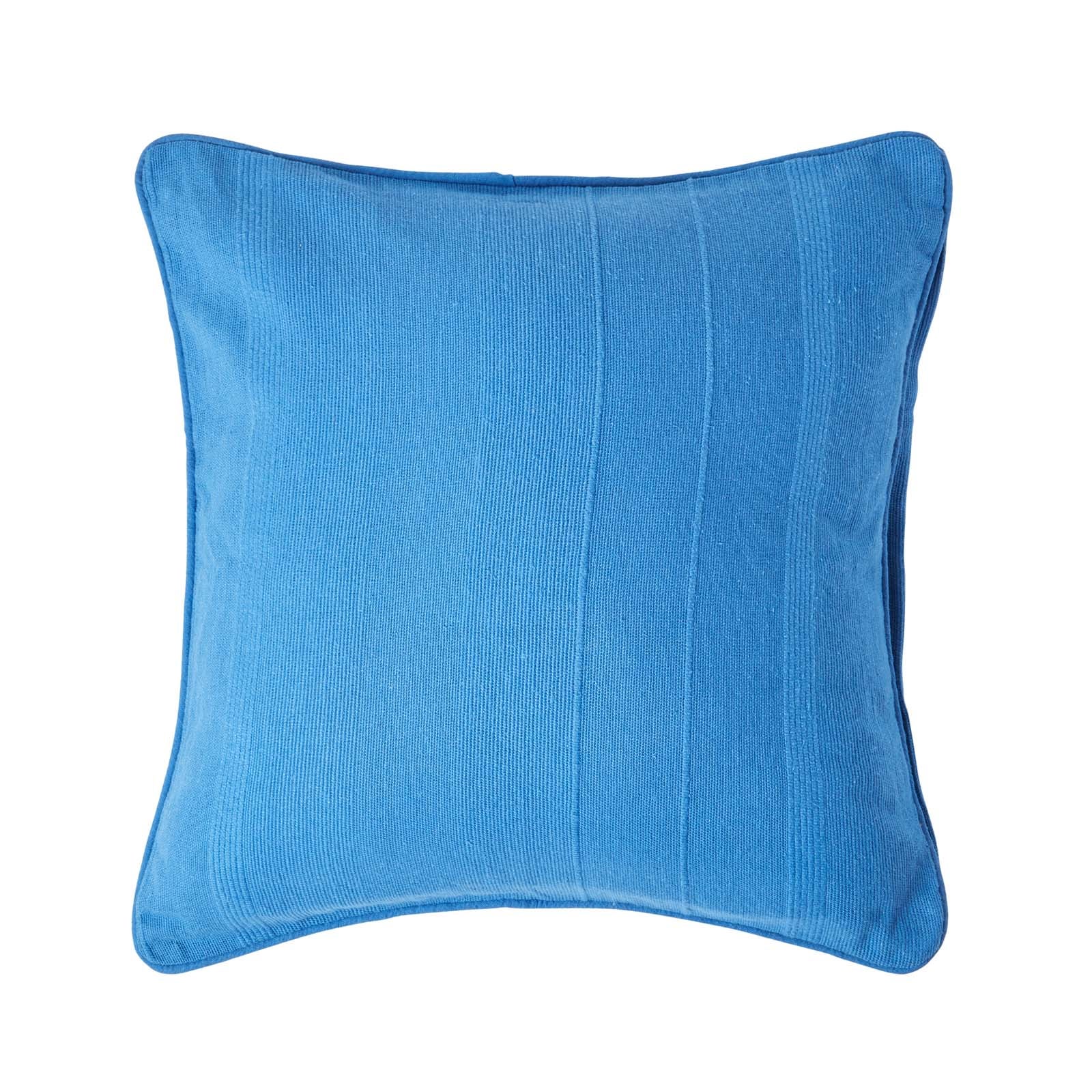 Homescapes Copricuscino in cotone - Rajput - Blu - 45 x 45 cm | Leroy Merlin
