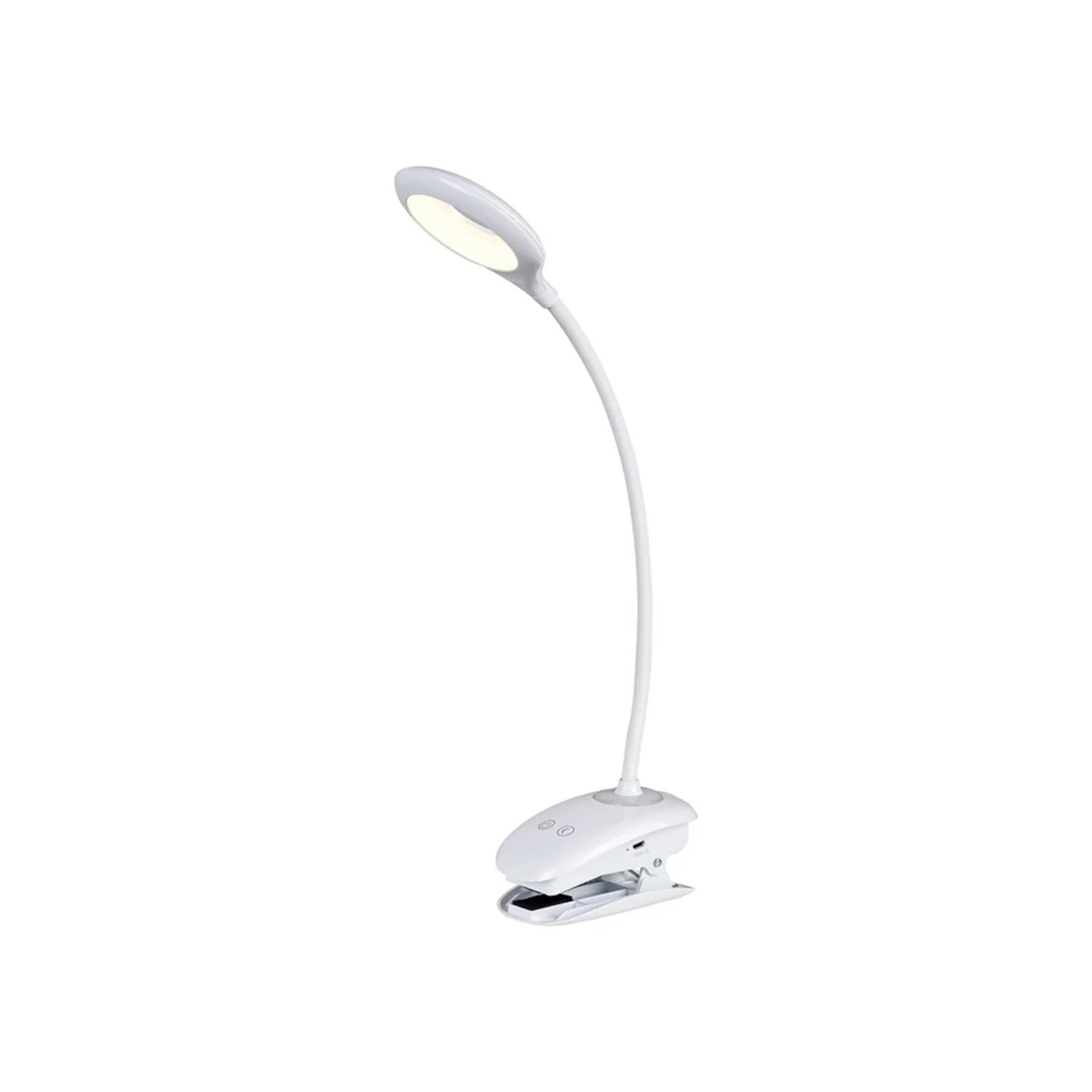 Lampka biurkowa z klipsem biała wbudowany LED 4W Harris 6448 Rabalux