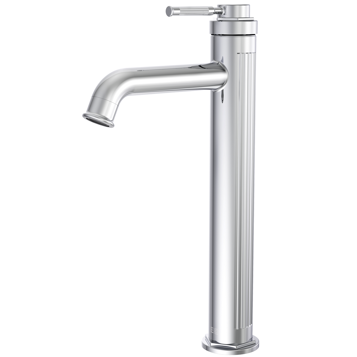 Art Deco bateria umywalkowa wysoka chromowana