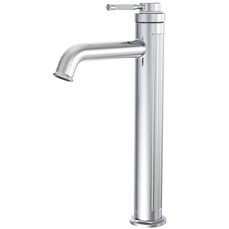 Art Deco bateria umywalkowa wysoka chromowana