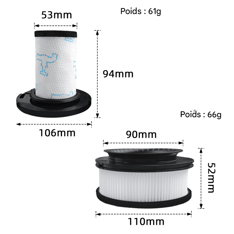 4 Filtri Di Ricambio Per Rowenta X-Force Flex 11.60 12.60 14.60 15.60 - Kit Filtro Motore E Schiuma