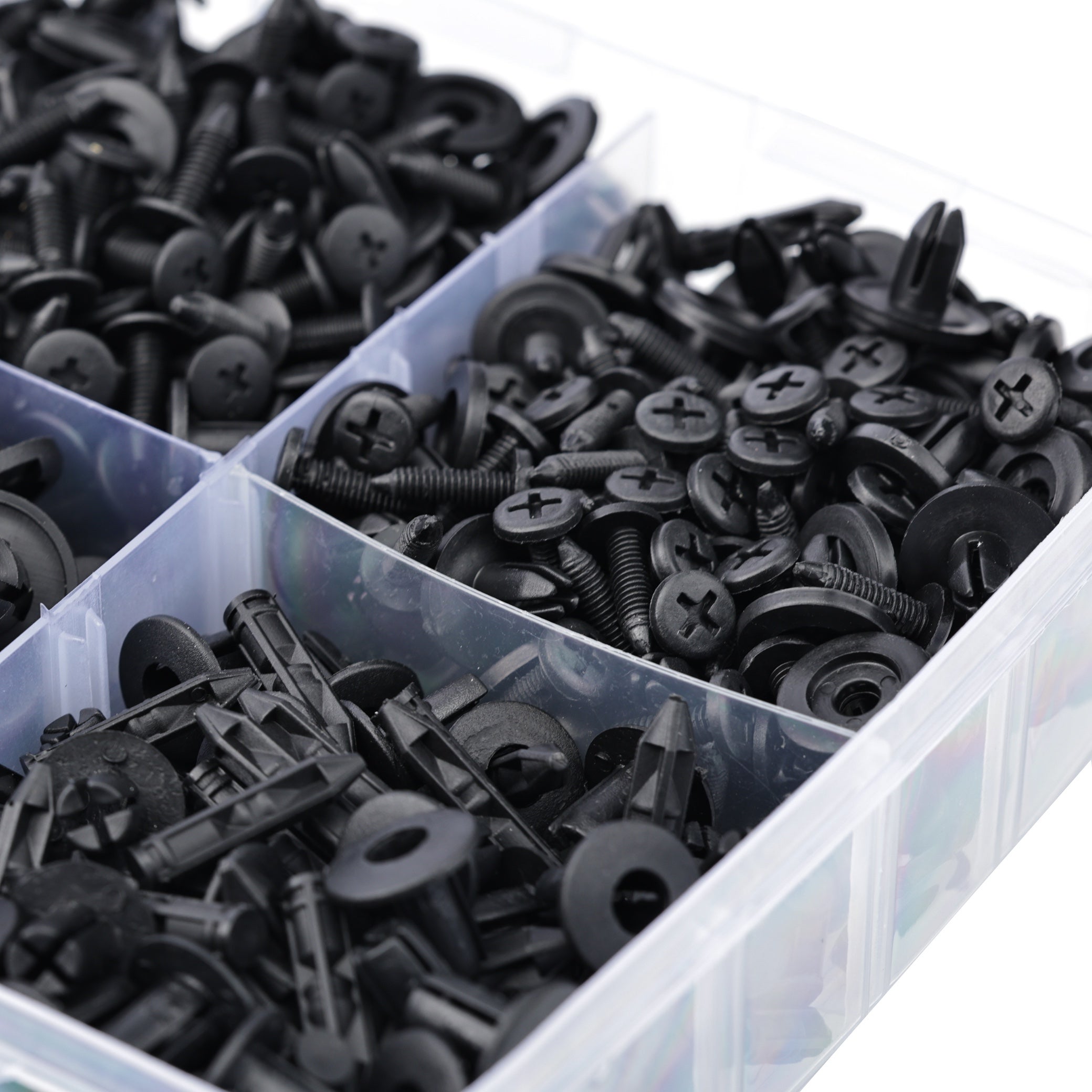 Set Clips de Fixation Voiture 620 Pièces – Nylon Résistant | 16 Tailles | Avec Outils & Boîte | Pour Carrosserie Auto - 5