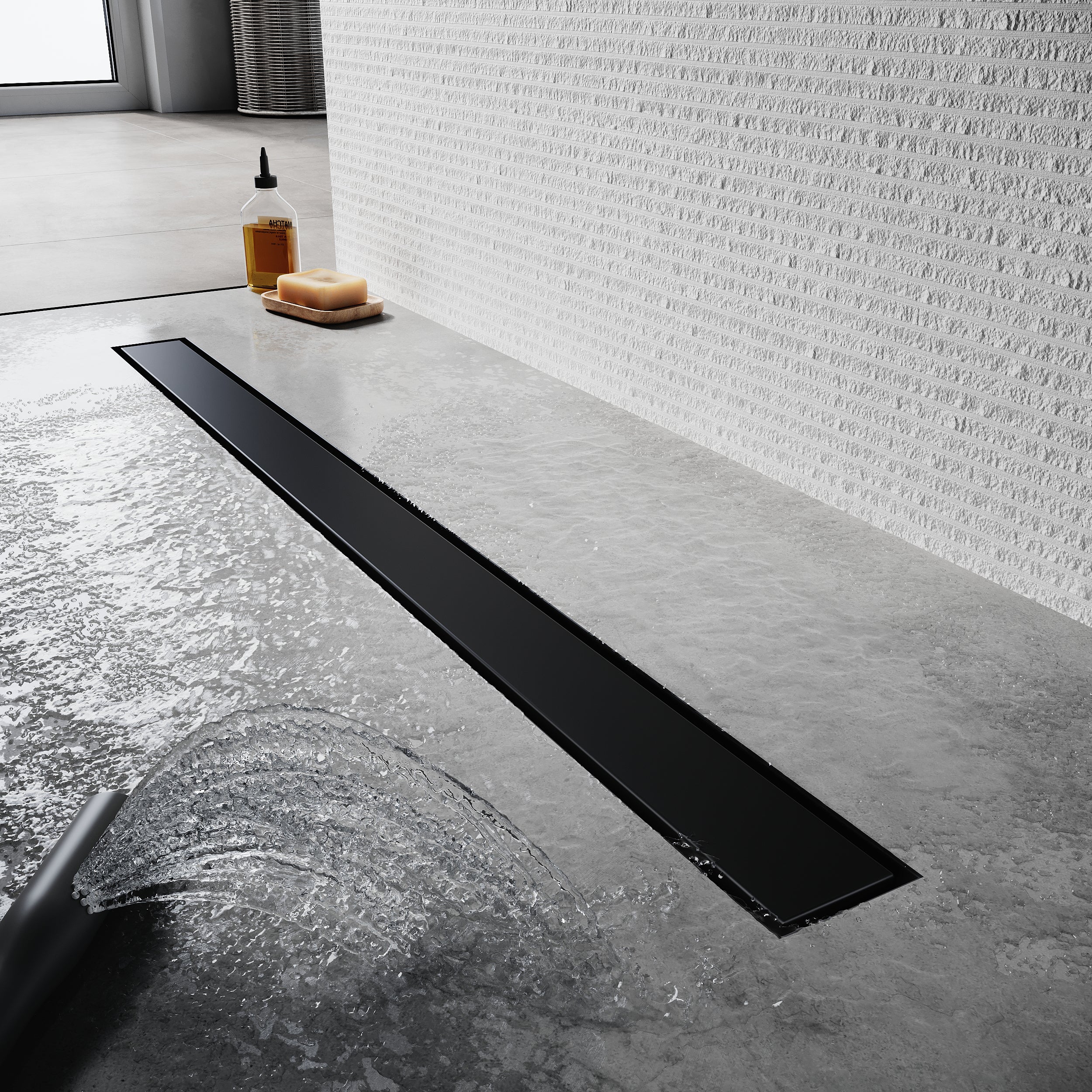 Signature Hardware Menlo 446698: Scarico Doccia Quadrato In Nichel Lucido, Con Altezza Regolabile - 2
