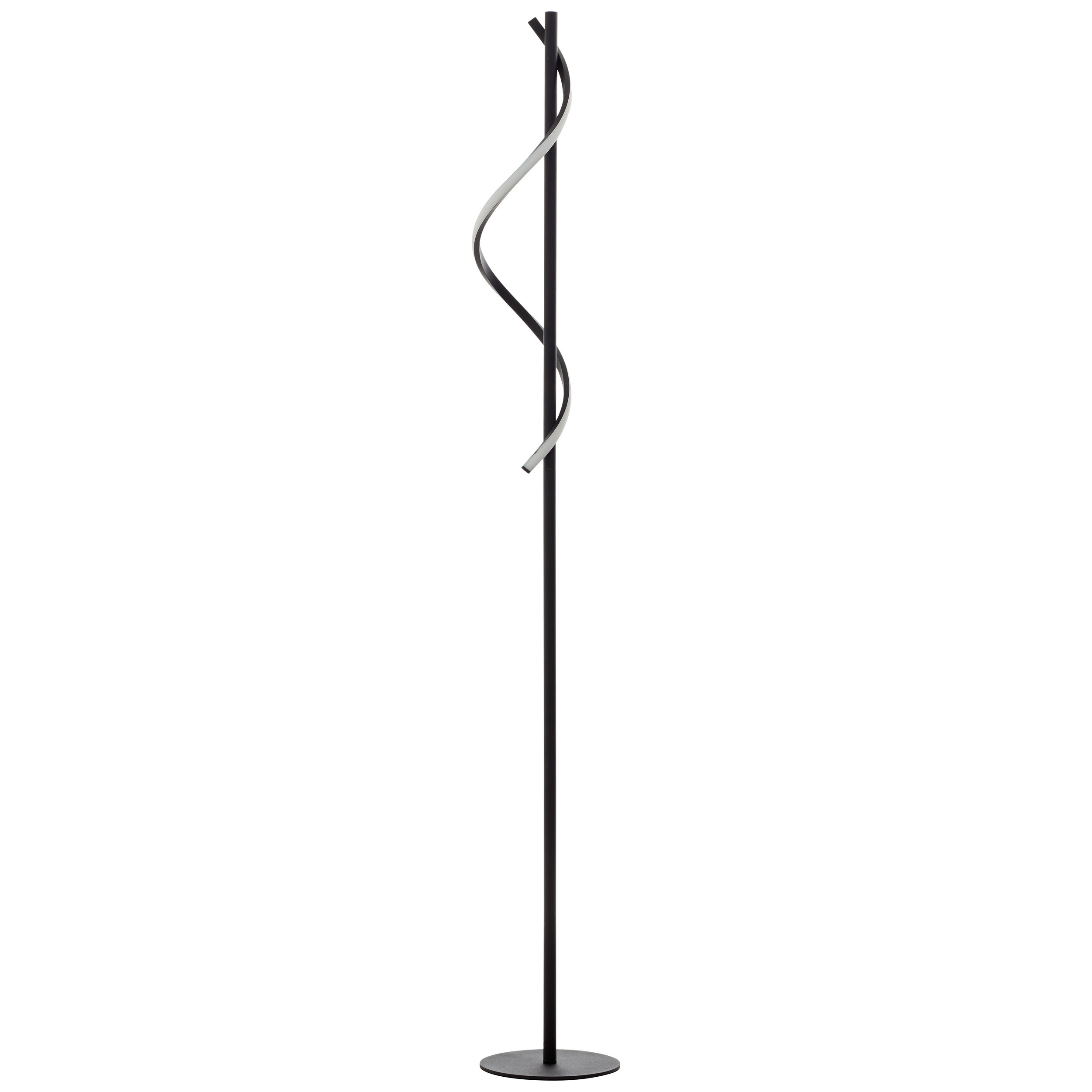Brilliant lampa Eunice Lampa podłogowa LED 1,5m czarny matowy metal/czarny plastik 16 W LED zintegrowany - 2
