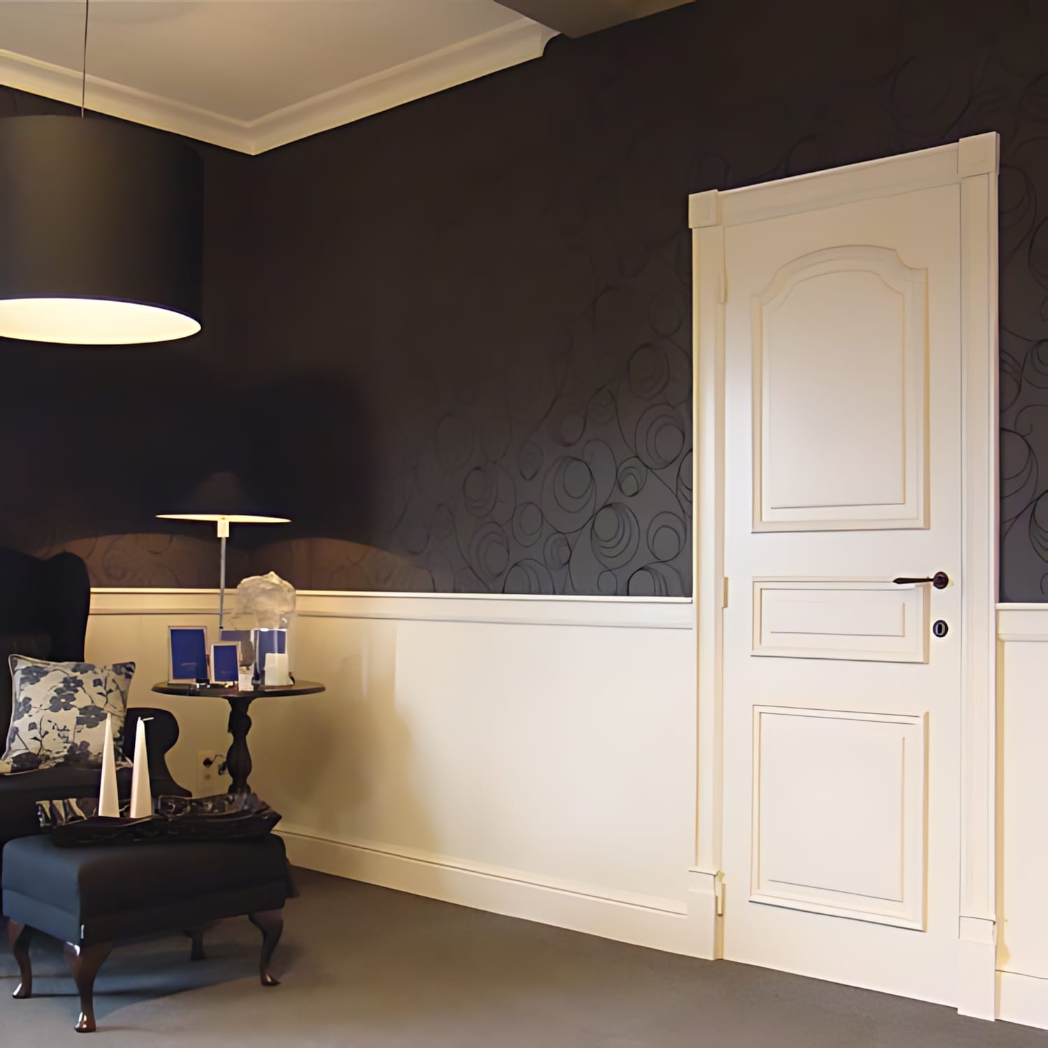 Panneau de porte aplati Elément Orac Decor D504 LUXXUS décoratif avec profil pour le mur et la porte - 4