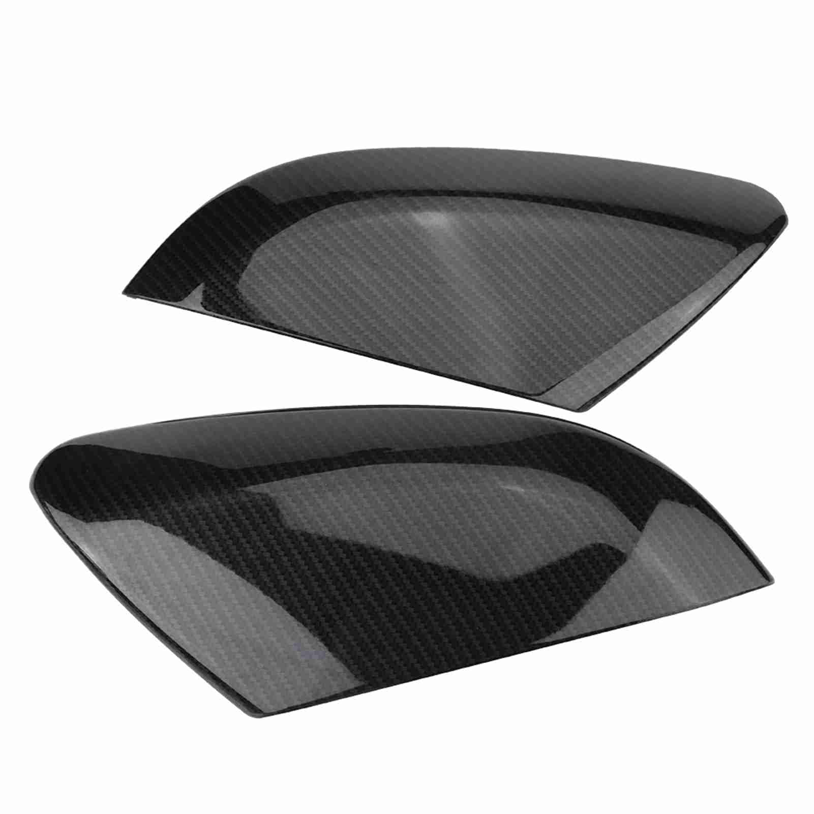 2X Copri specchietti retrovisori posteriori in fibra di carbonio per Civic Sedan Coupe 2016-2019 - 4