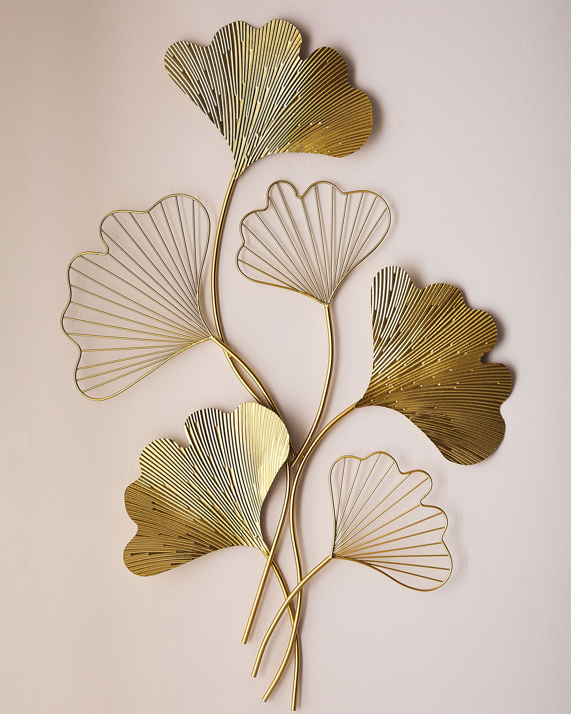 Décoration murale Fleur INDIUM Métal 79 cm Doré - 5