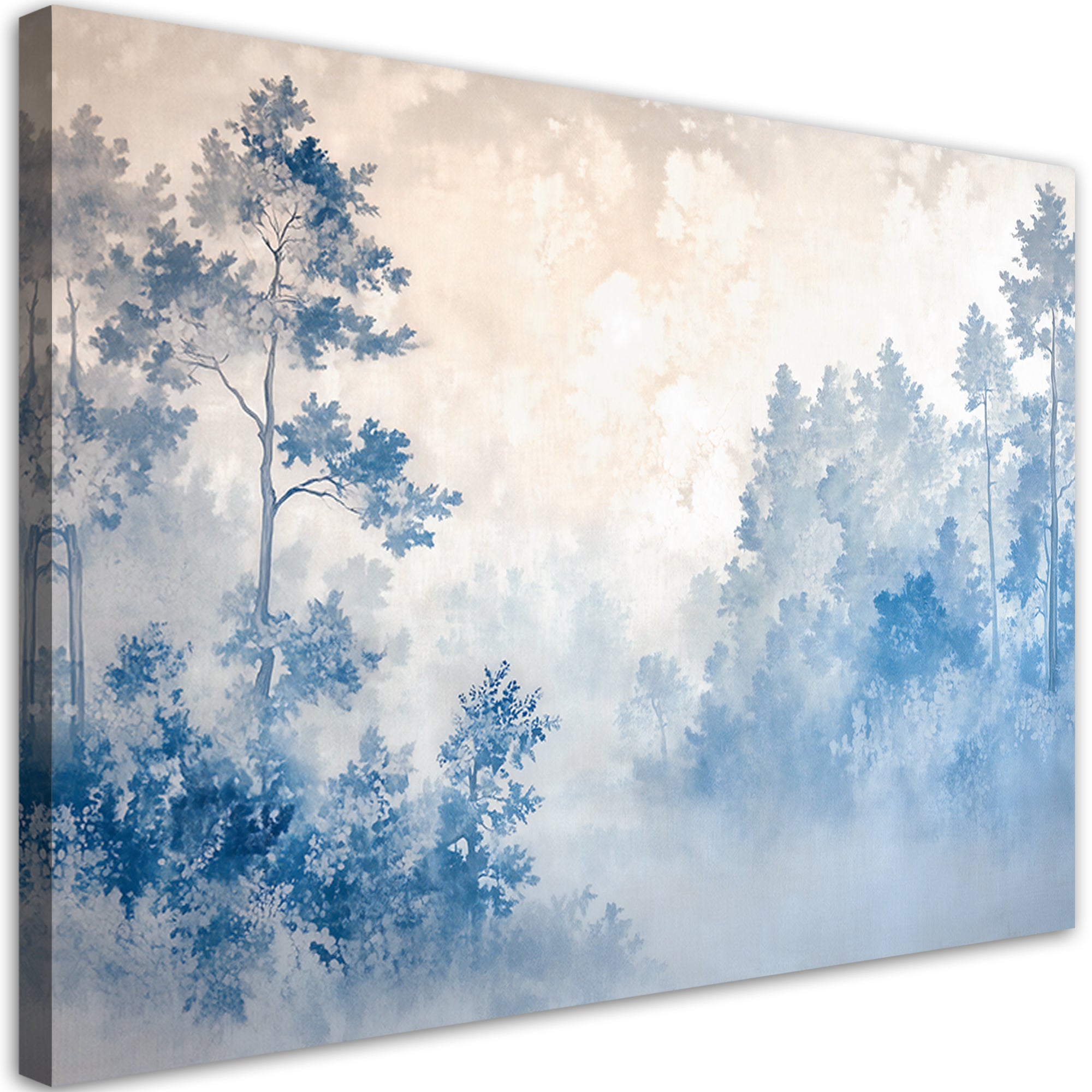 Obraz na płótnie, Las mgła poranek natura 120x80