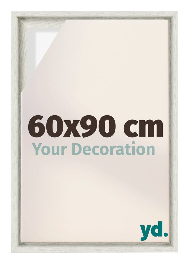 Cadre Flottant 60x80 cm - Blanc Mat - MDF - Lyon