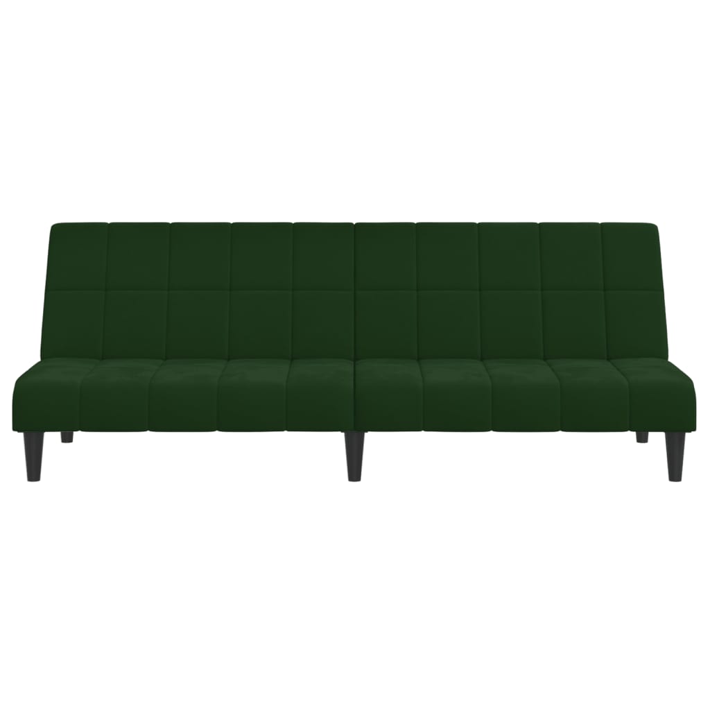 Canapé-lit | Lit simple | Canapé convertible à 2 places vert foncé velours CFW13889 - 5