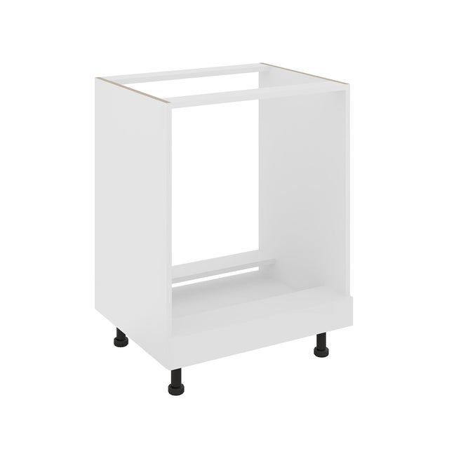 Meuble pour four haaus Karo, Blanc, 60 x 50 x 80 cm