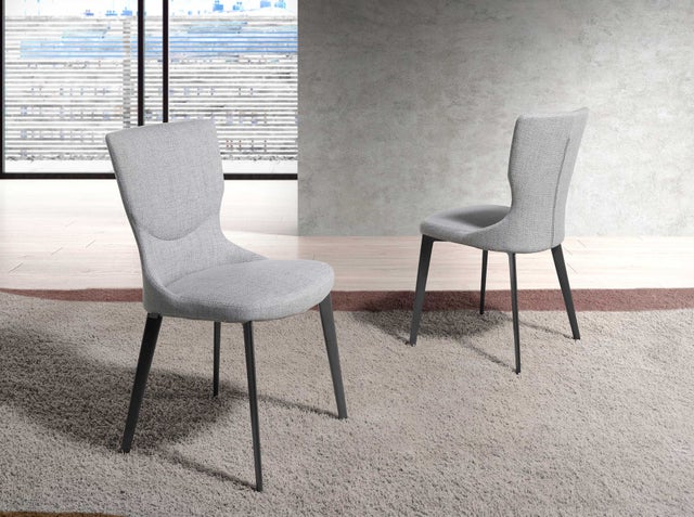 ANGEL CERDA Silla tela gris