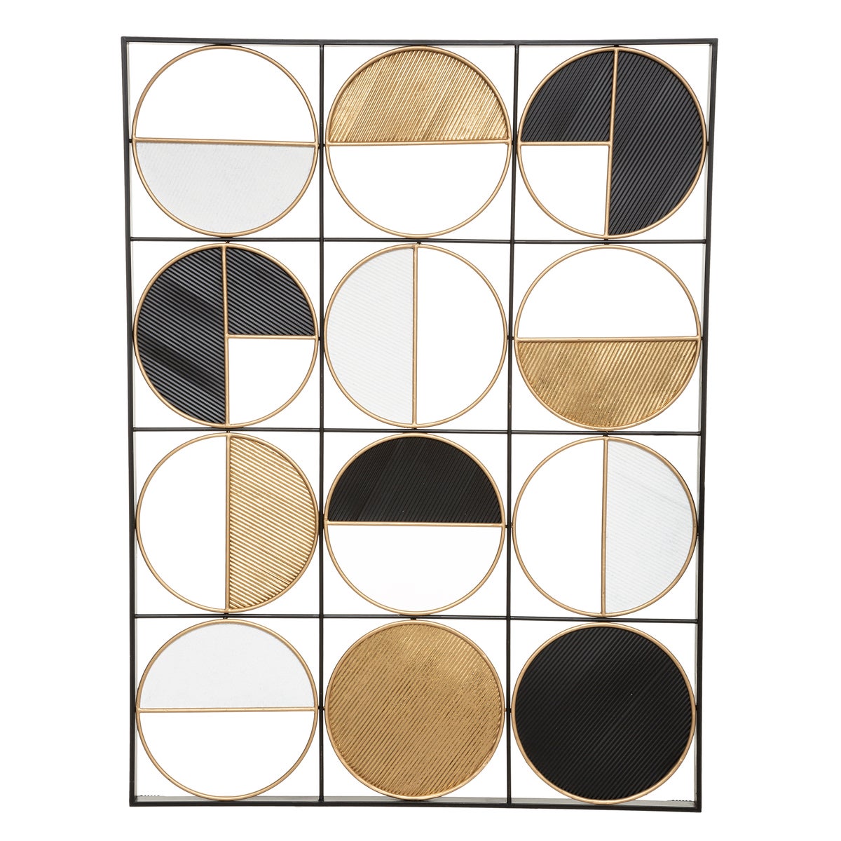 Decoración de pared «zak» - metal - dorado 76 x 102 cm - atmosphera créateur d'intérieur