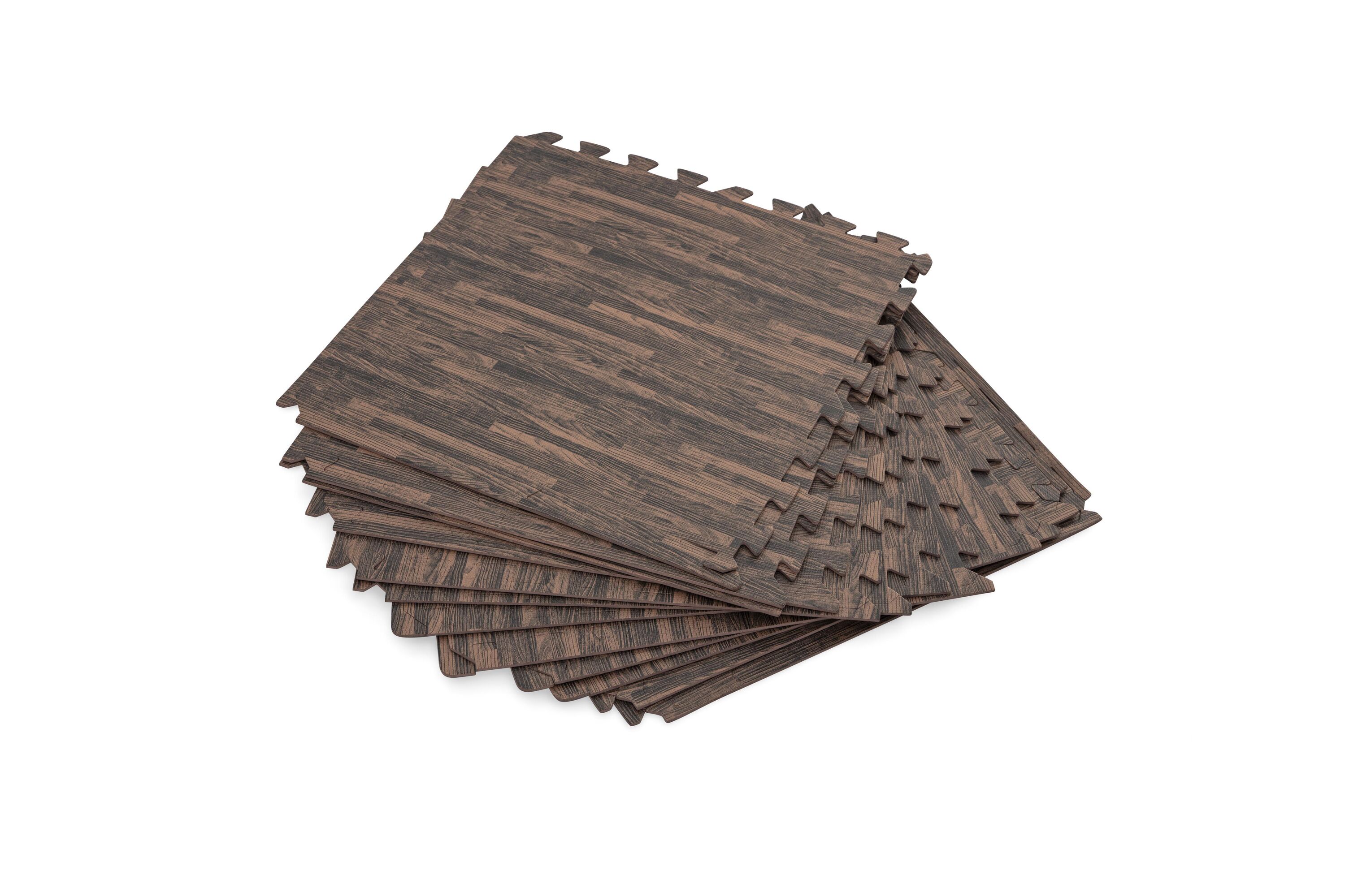 BESTWAY Tapis de sol effet bois pour piscine et spa 12 pièces 50 x 50 cm - 4