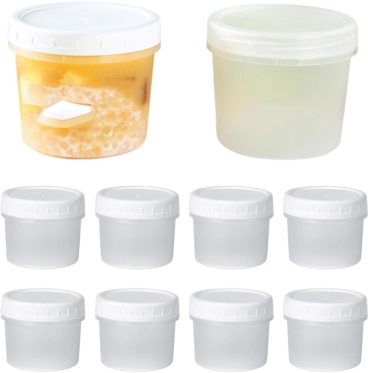 SET 4 CONTENITORI MULTIUSO TONDO CON COPERCHIO PLASTICA 500 ML CUCINA SET 4 CONTENITORI MULTIUSO TONDO CON COPERCHIO PLASTICA 500 ML CUCINA