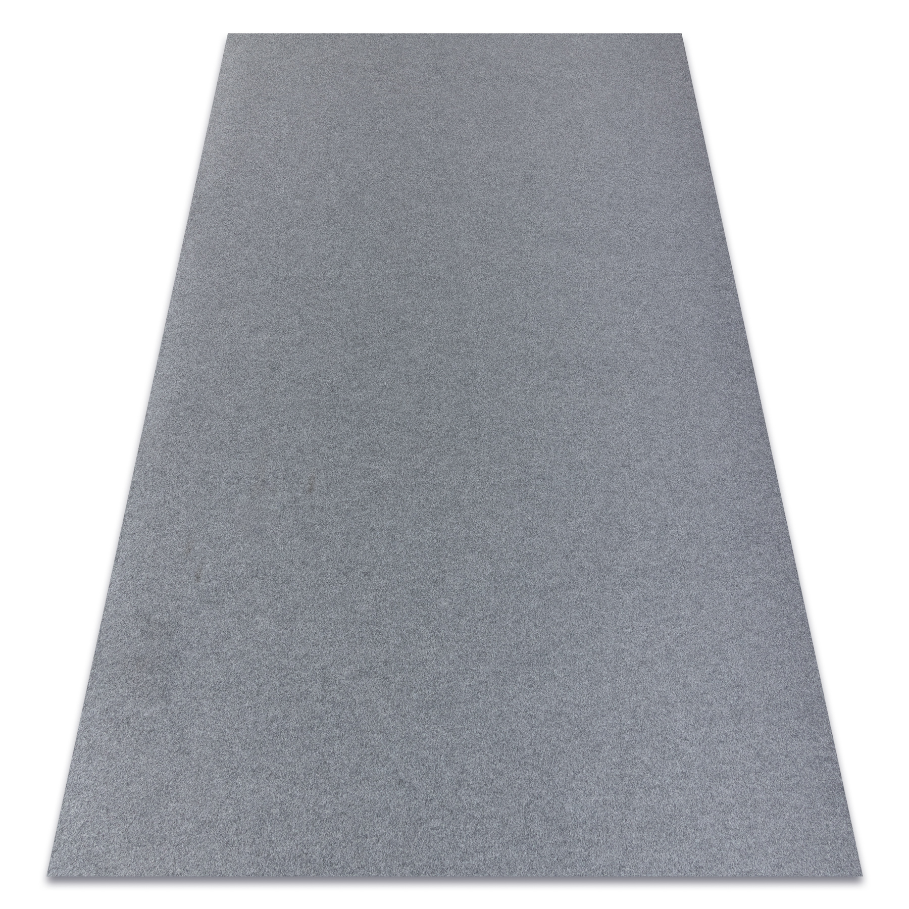 Alfombra con refuerzo de goma rumba 1809 un solo color mezcla gris 80x200 cm