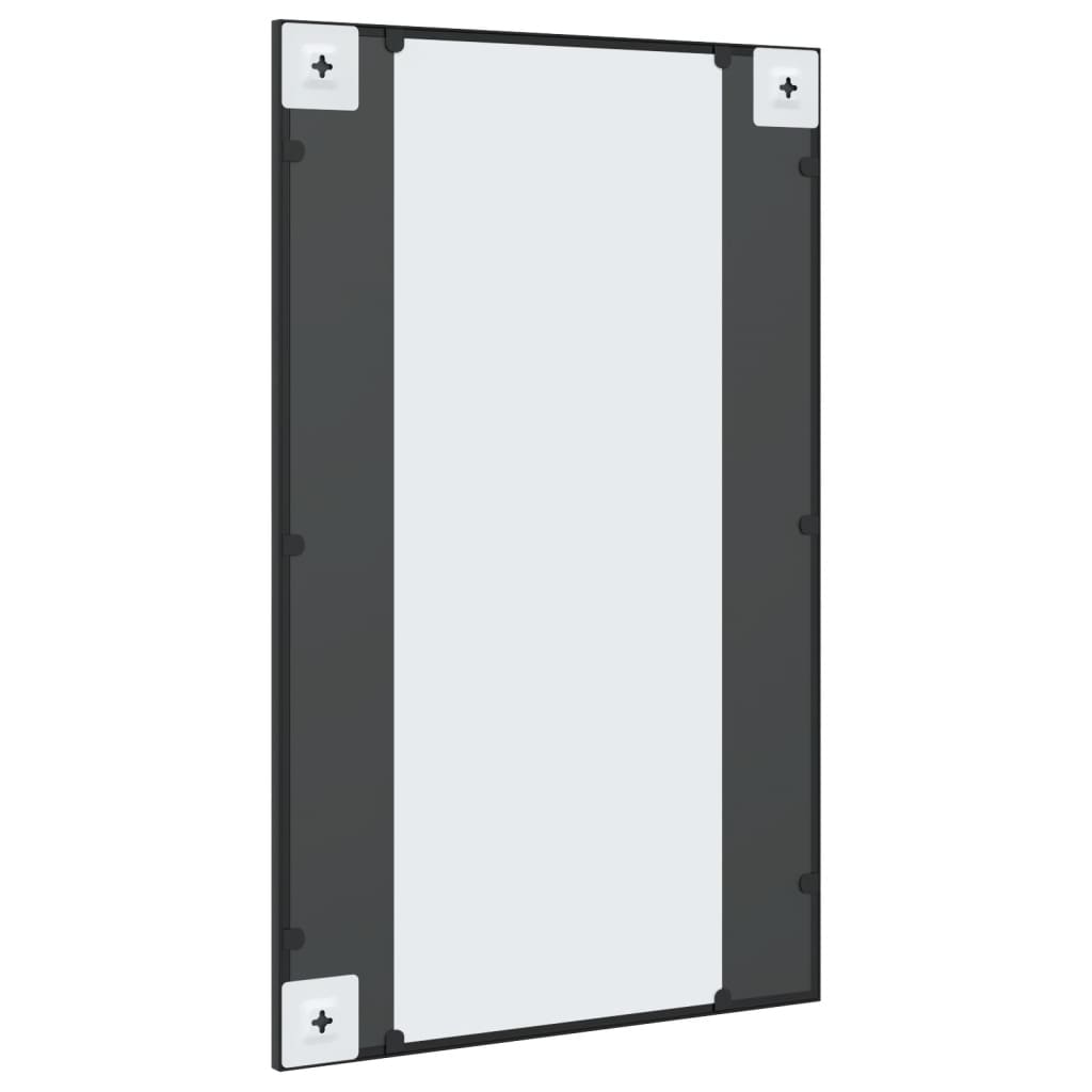 Maison Exclusive - Miroir mural noir 50x80 cm rectangulaire fer - 5