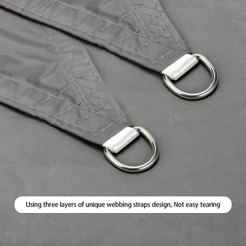 Voile d'ombrage 3 x 5 m : Voile d'ombrage d'extérieur résistante aux UV et imperméable pour jardin et terrasse - 4