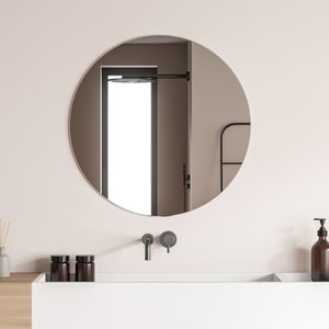Specchio Da Bagno Con Illuminazione LED - Specchio Rotondo, Retroilluminato, Luce Fredda, Doppio