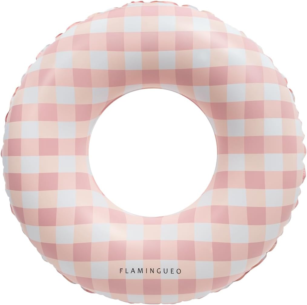 Flamingueo Bouée Piscine Géante Menta – Ballon Gonflable 90x90 Cm Ultra-Résistant Pour Plage Et Piscine, Bleu Tendance