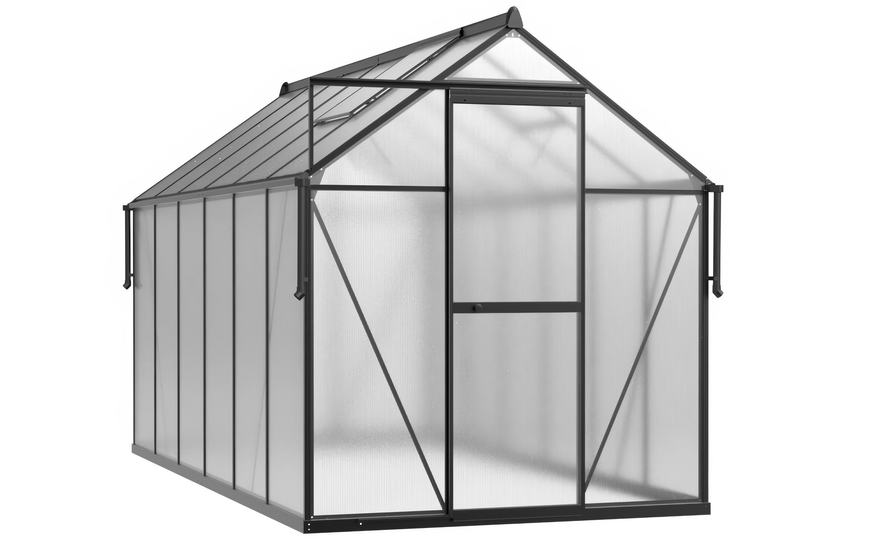 Szklarnia Cultivo z Poliwęglanu 361x183 Ogrodowa Slide-In Czarna 1 szt