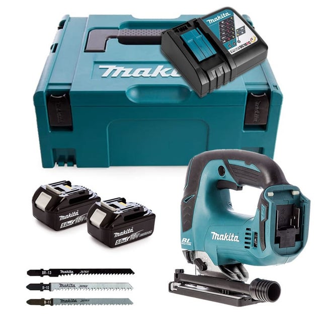Scie sauteuse 18V LXT (2x5,0 Ah) en MAKPAC - MAKITA DJV182RTJ