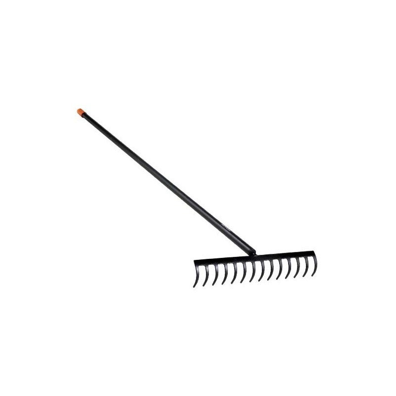 Cabezal De Rastrillo Fiskars 23 Dientes, 42 Cm Ancho - Plástico Negro, Compatible Con Mango Solid (se Vende Por Separado)