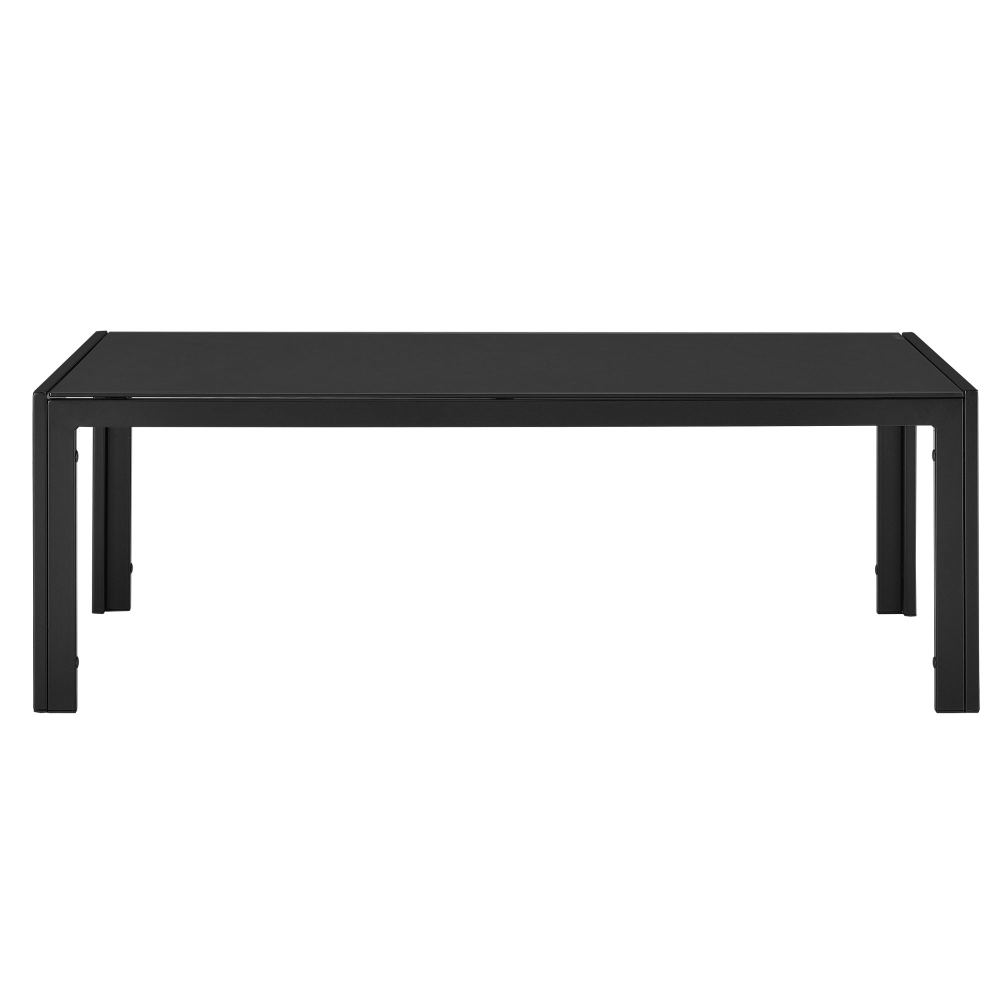 [casa.pro] Table Basse Extérieure En Verre 100 X 50 X 35 Cm Noir - 3