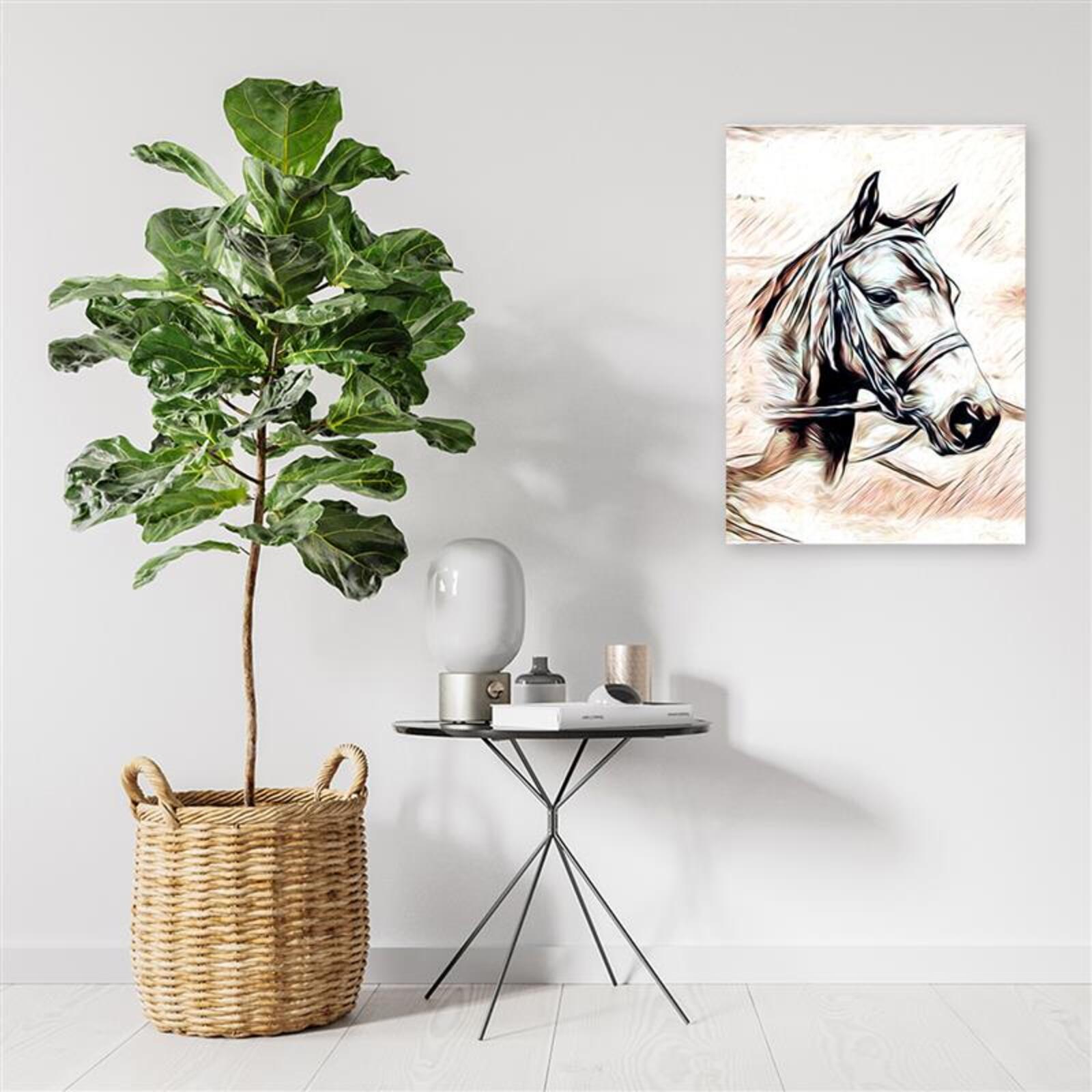 Tableau portrait de cheval - 50 x 70 cm - 3