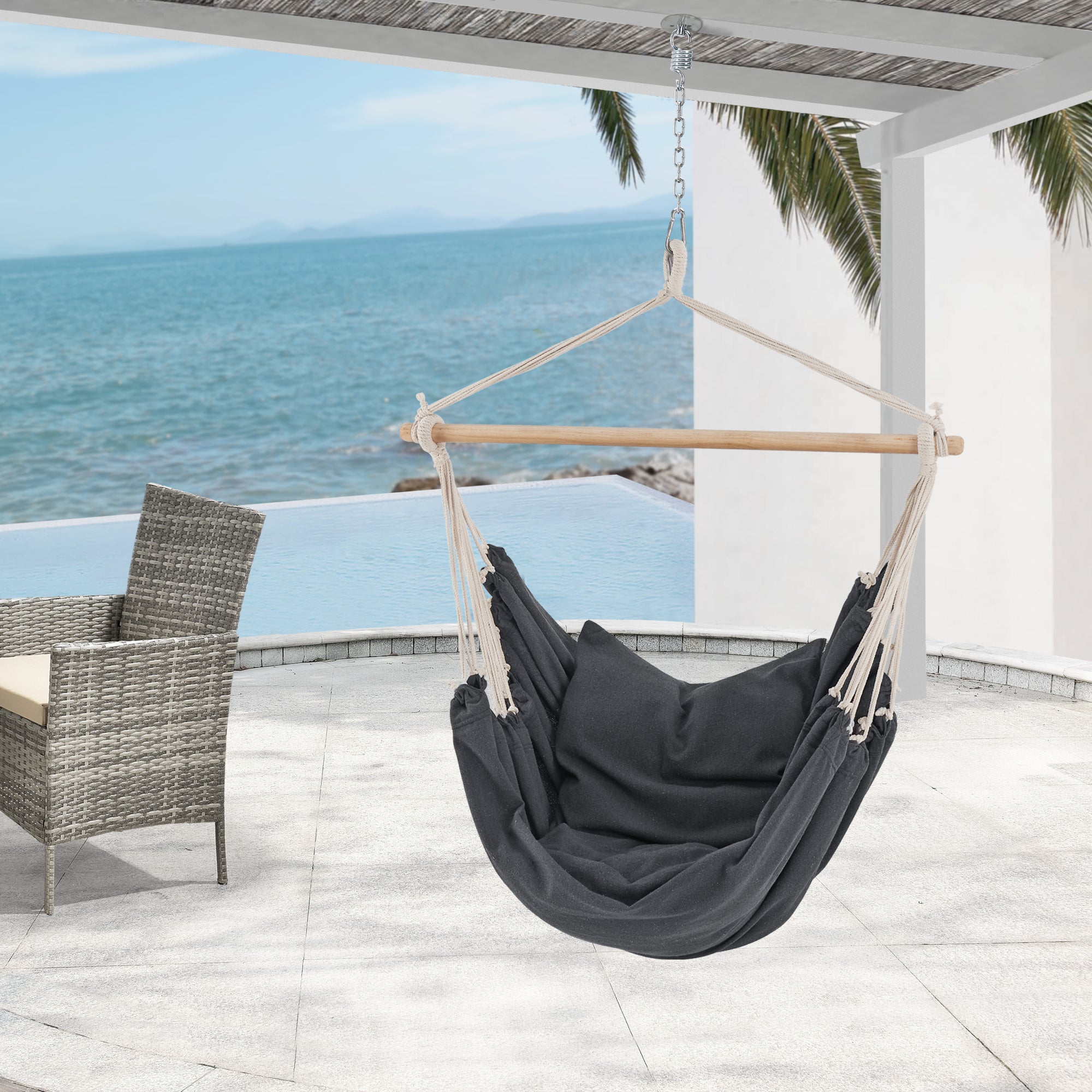 Silla Colgante Columpio De Jardin Walmart Silla Colgante Columpio