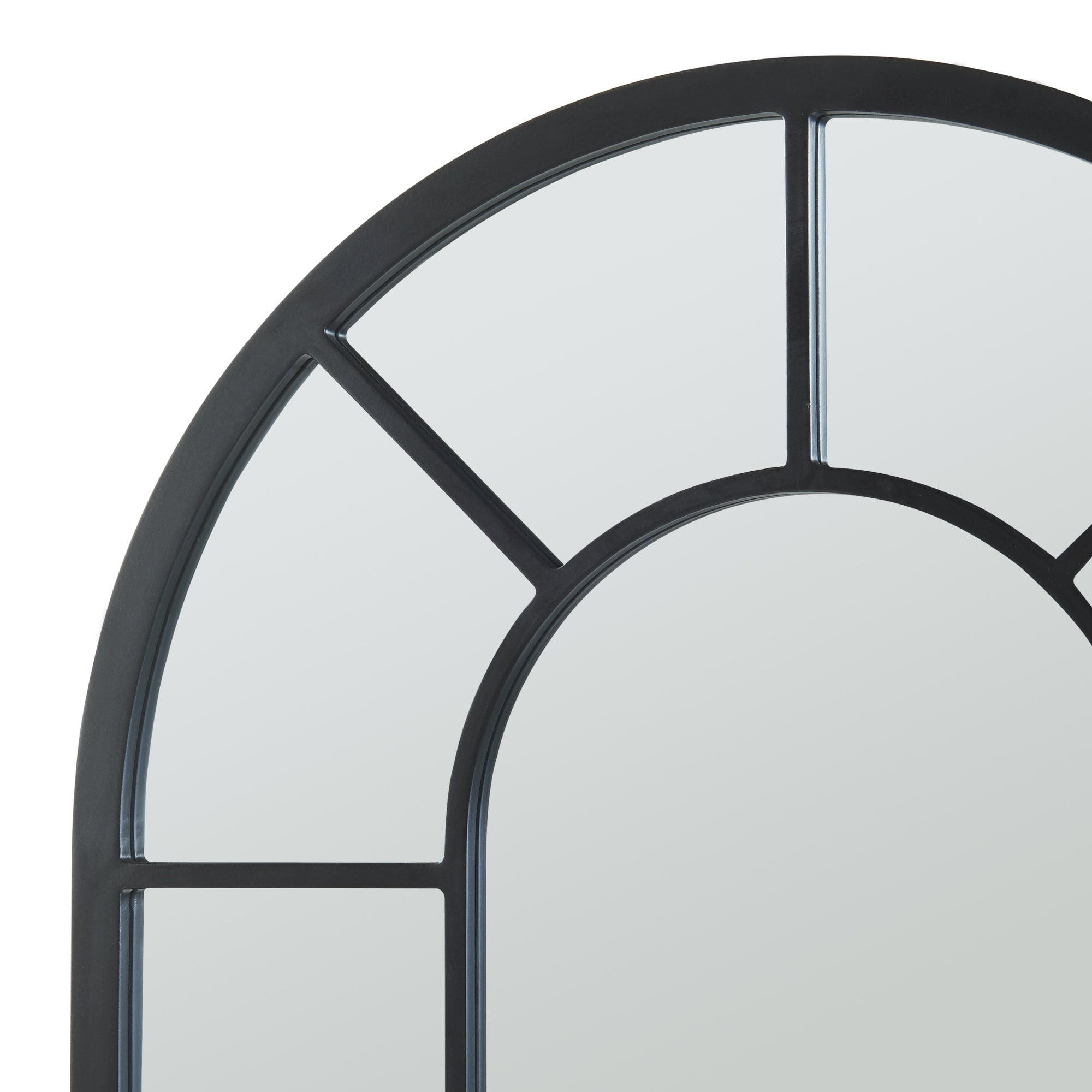 Miroir mural Enonkoski MDF 90 x 60 cm noir [en.casa] - 5