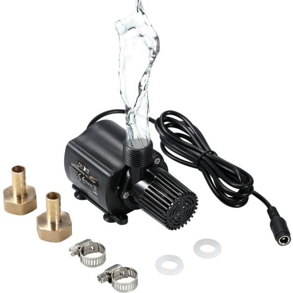 Zatapialna pompa wodna 800 l/h 5 m DC 12 V, pompa amfibijna do oczka wodnego, akwarium, fontanny solarnej, basenu, cyrkulacji wody