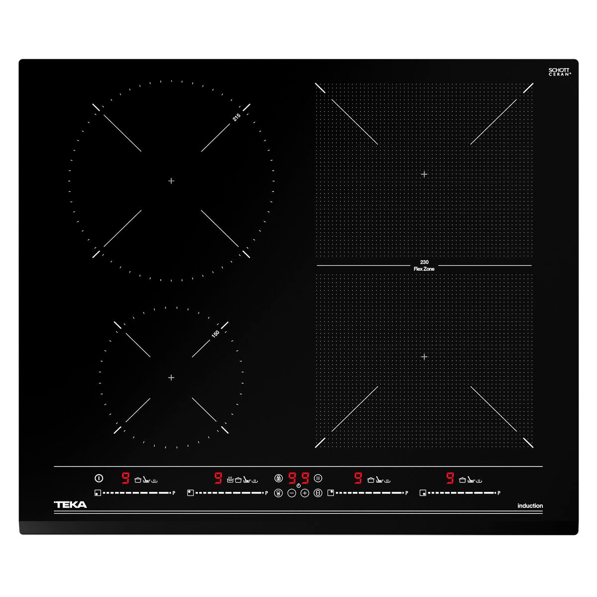 Teka Negro Placa De Inducción Izf 64440 Bk Msp 4 Zonas 60Cm 7400W - Imagen 3