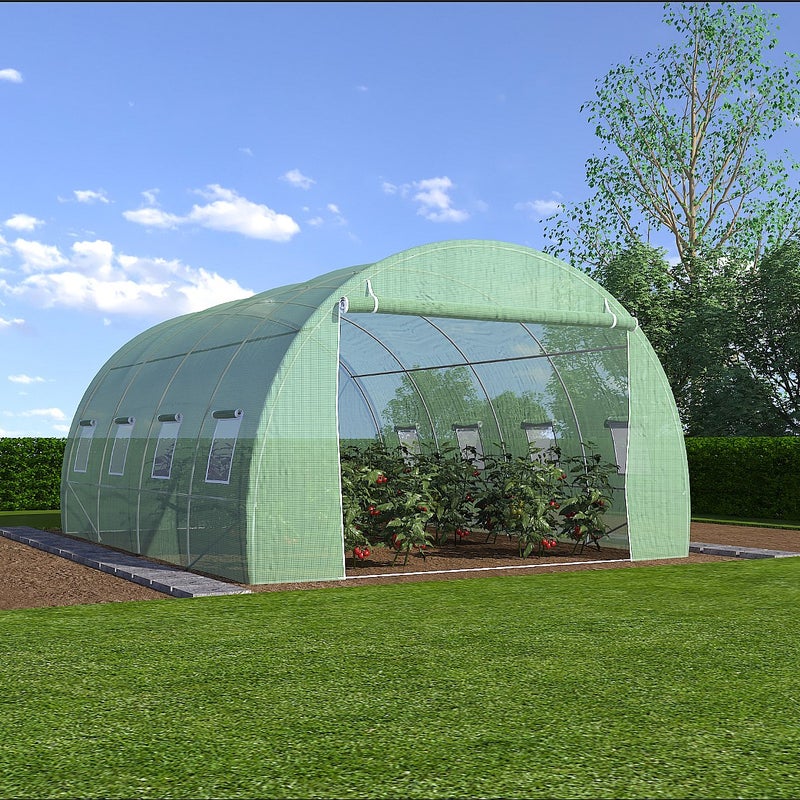 Tunel foliowy z konstrukcją stalową IPOMEA o pow. 12 m² - szer. 400 × szer. 300 × wys. 200 cm