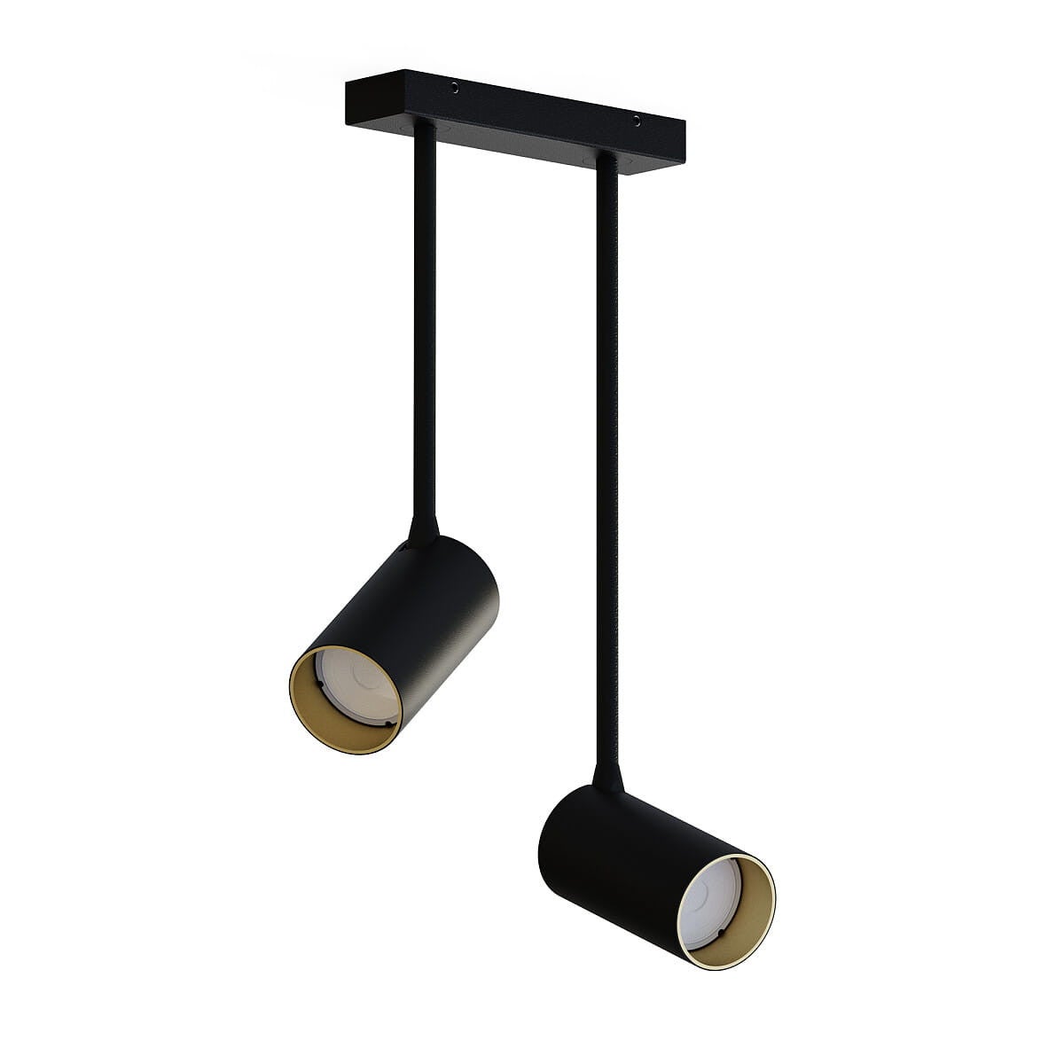 Lampa sufitowa wisząca Mono czarna 2xGU10x10W wym: 7 x 31 cm metal Nowodvorski Lighting