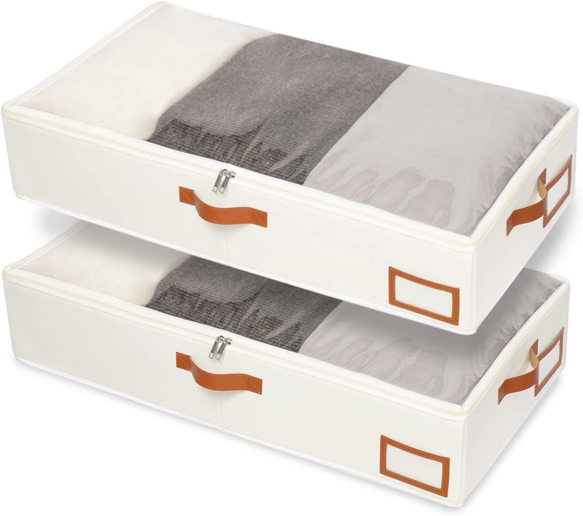 2 sacchi portaoggetti sottoletto , organizer per indumenti con finestra trasparente per piumoni, vestiti, coperte, biancheria da letto, 100x50x18 cm | Leroy Merlin 2 sacchi portaoggetti sottoletto , organizer per indumenti con finestra trasparente per piumoni, vestiti, coperte, biancheria da letto, 100x50x18 cm | Leroy Merlin