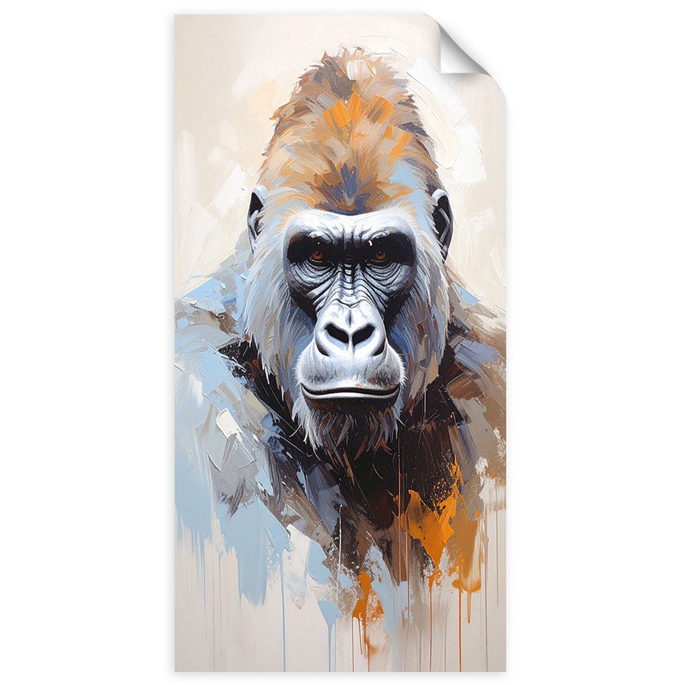 Naklejka samoprzylepna, Goryl portret zwierzęta 60x120