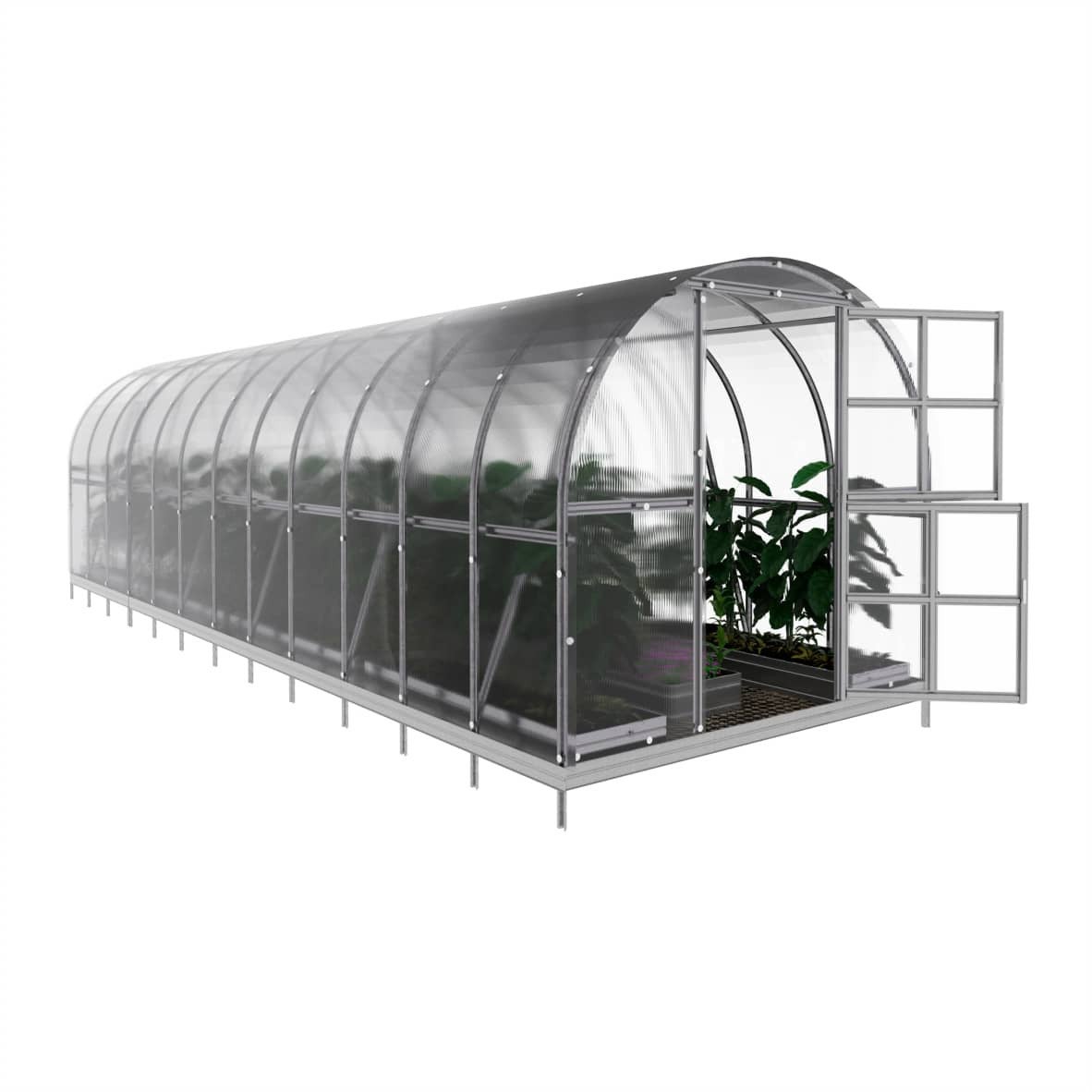 Serre de jardin KLASIKA ARCH 3 x 12 m (36 m²), 4 mm avec revêtement en polycarbonate - 4