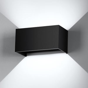 Lampada LED Da Parete Esterna Con Sensore Di Movimento, 24W, Nero, IP65, Angolo Regolabile 120°, Luce Fredda 6000K