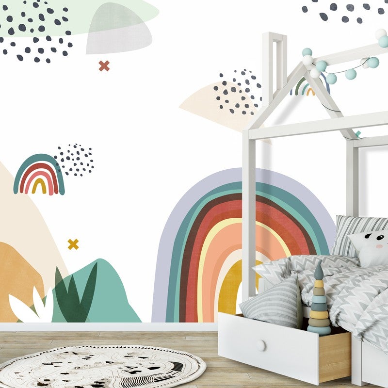 Papier peint panoramique - Arc en Ciel - 7 lés : 336 x 270 cm - 99deco ...