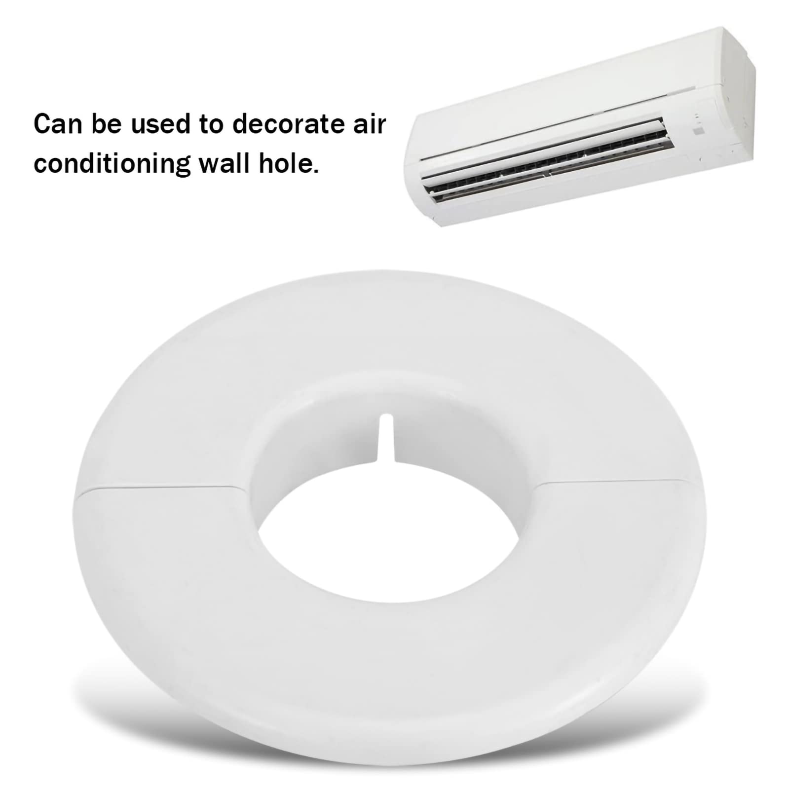 Piastra Copriforo Split Piazza Rosetta - Decorativa Per Pareti - ABS - Per Tubi E Rubinetti