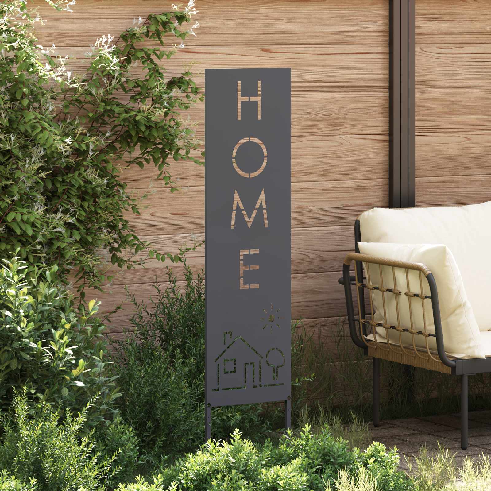Écran de confidentialité de jardin Anthracite 32 x 140 cm vidaXL - 4