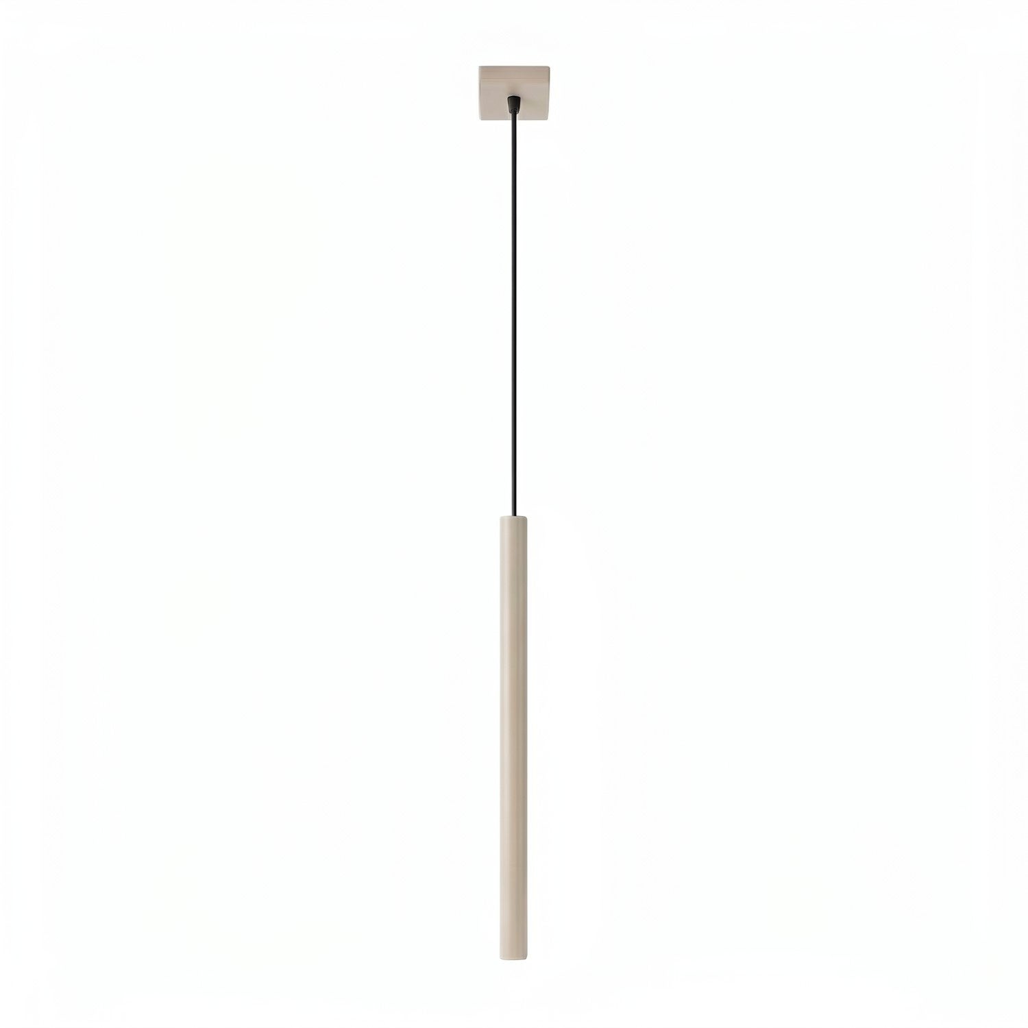 Lustră suspendată PASTELO 1 gri-maro, modernă - 8x8x120cm Sollux