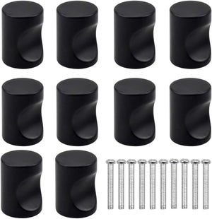 Lot 10 Poignées Ronde Brun 35mm – Boutons Meuble, Uxcell 35x25mm