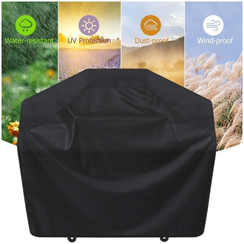 Pokrowiec na grill (147x61x117cm), pokrowiec ochronny na grill, pokrowiec na grill odporny na wiatr/promieniowanie UV/wodę/wilgoć/kurz