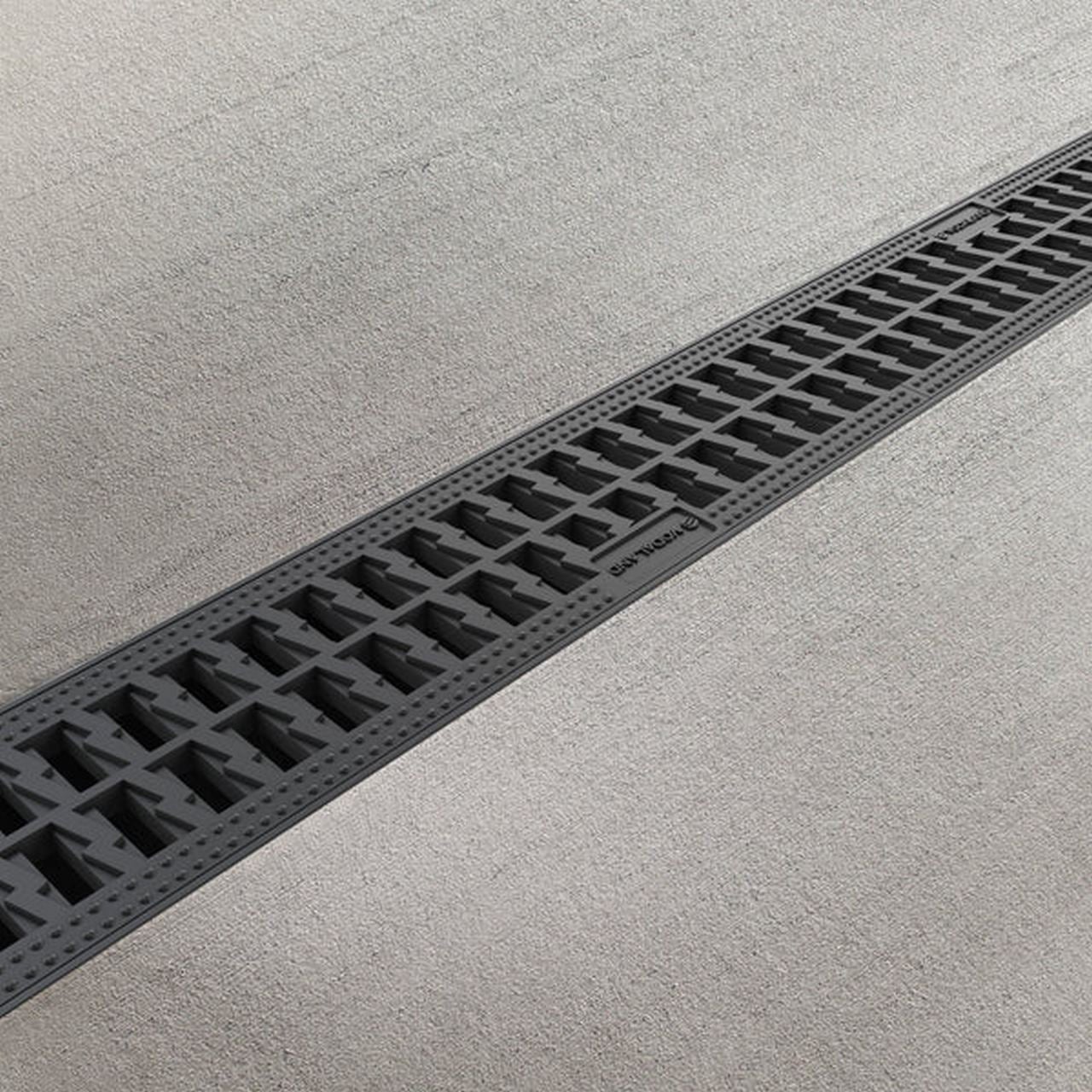 Caniveau en plastique Vetonek Avec grille en acier / inox - 9